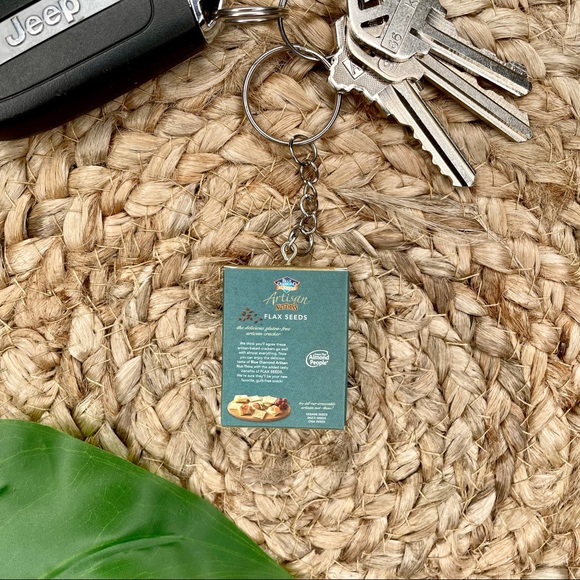 Artisan Nut-Thin Keychain | Handmade | Mini Brands | Quirky | Fun | NWOT - Picture 10 of 15
